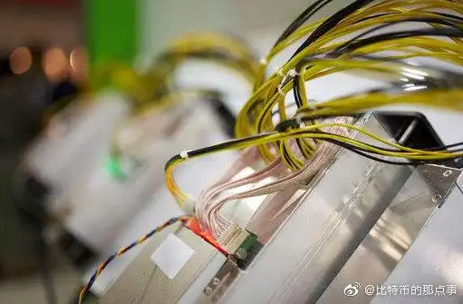 A sprawling mining farm with rows of GPUs and ASIC miners