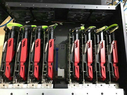 A modern ASIC Bitcoin mining rig with multiple chips and cooling fans.