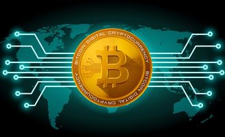 A detailed view of Bitcoin mining rigs in action, showcasing the power of dedicated blockchains